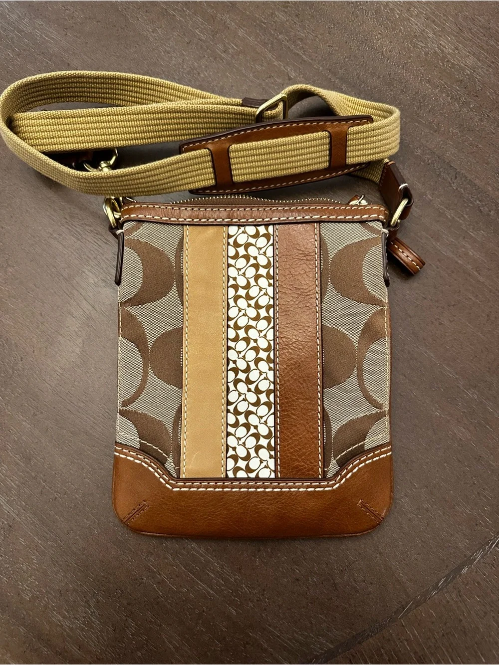 Coach Signature Swingpack Crossbody Bag